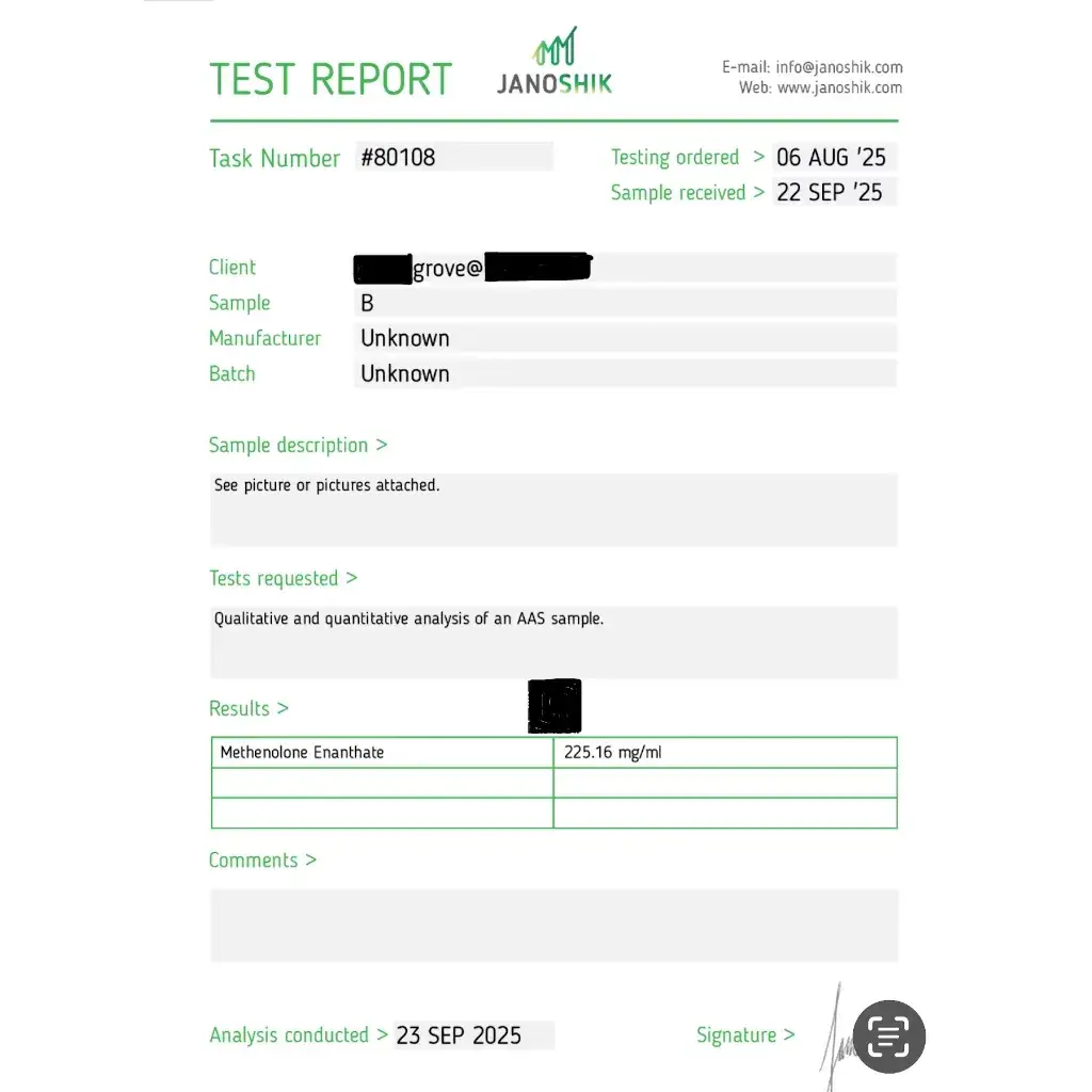 primobolan 200 lab quality results