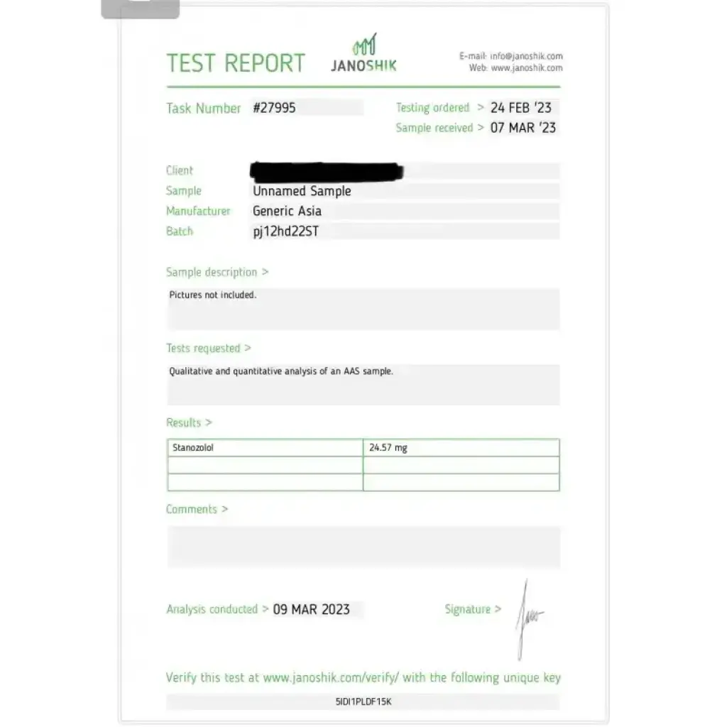 Stanozolol 25 mg