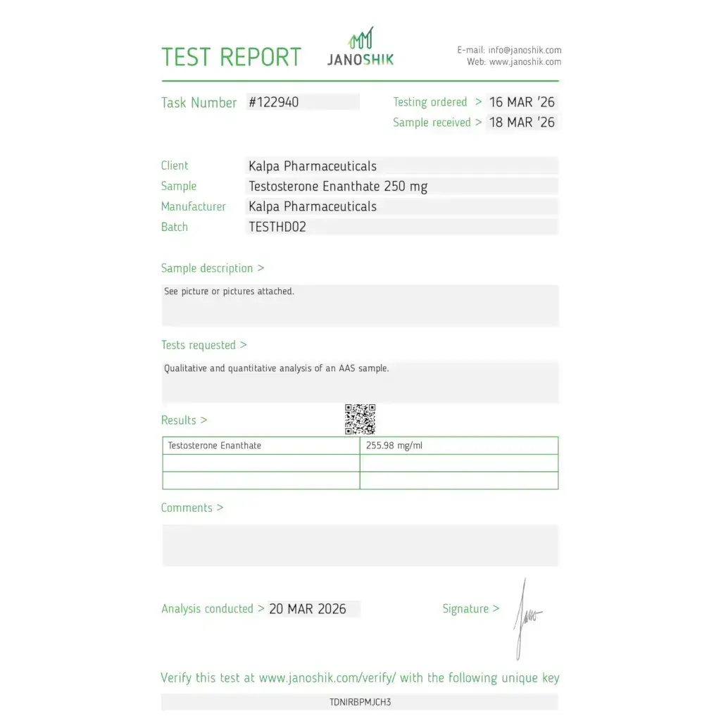 Testoxyl Enanthate 250 mg