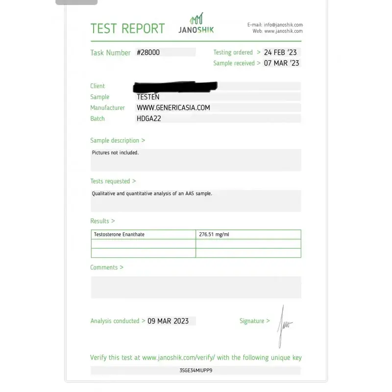 testen lab quality results